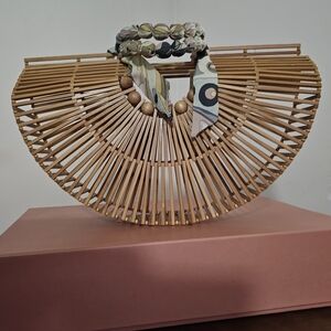 Cult Gaia Ark Handbag with Scarf Accent